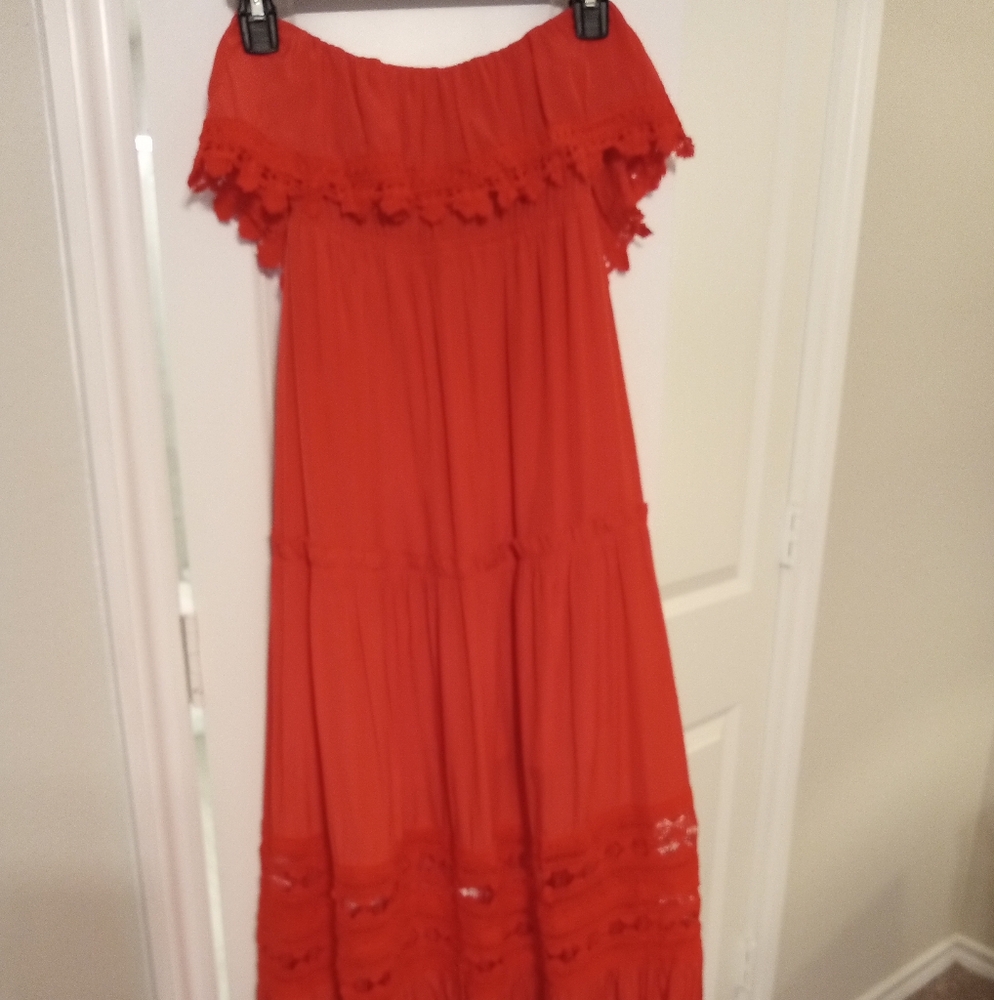 Petal Roz off shoulder dress.